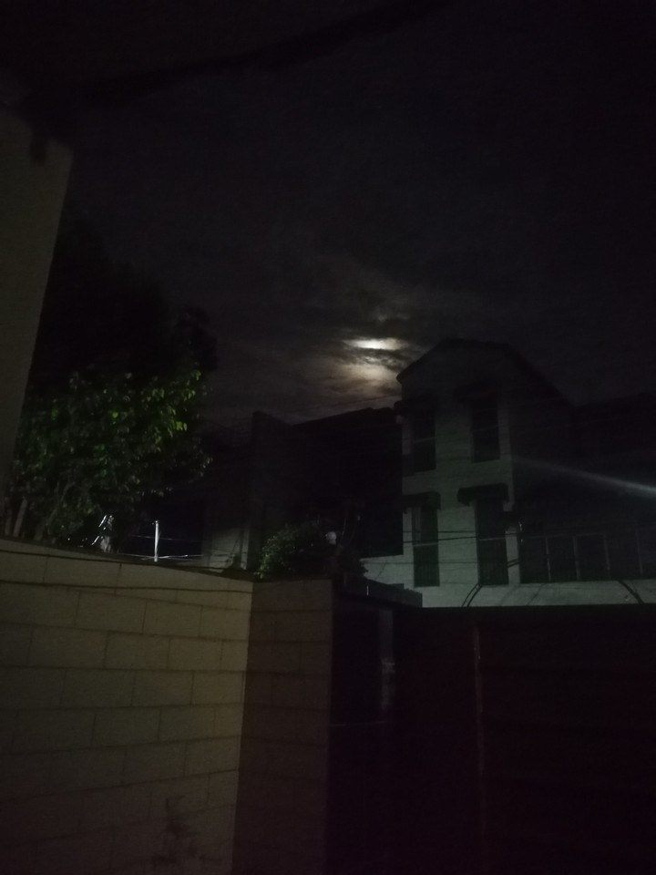 moon in clouds