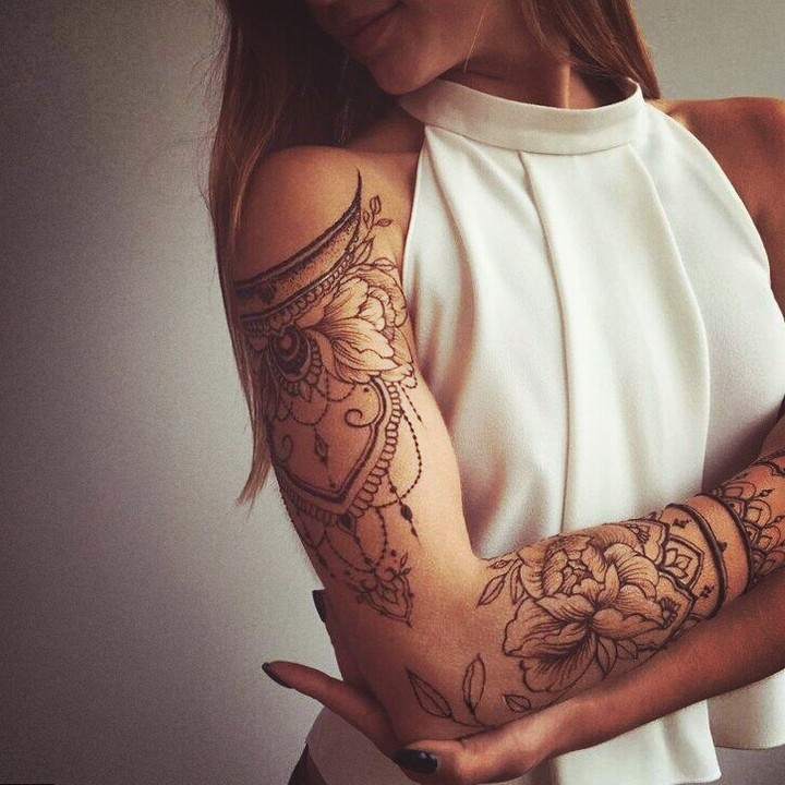 Arm tattoo girl