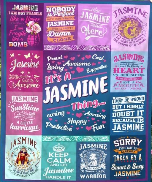 Jasmine blankly