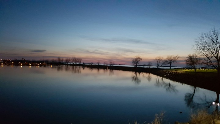 sunset reflection