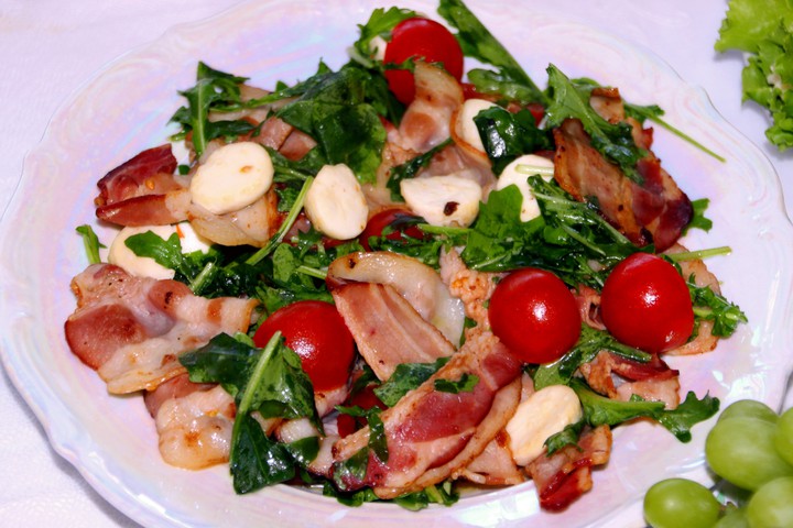 Beautiful and delicious salad