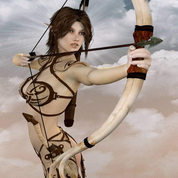 fantasy archary girl'