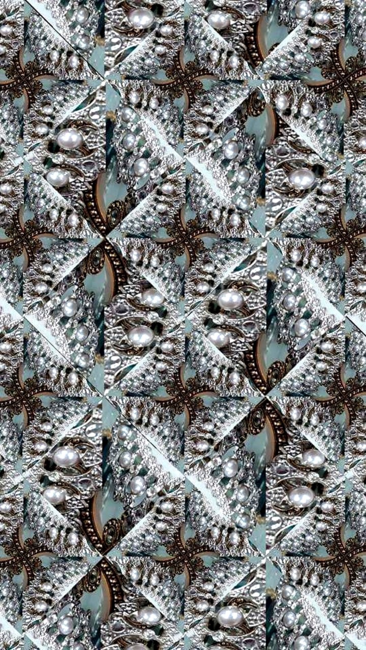 Bejeweled picture frames kaleidoscope