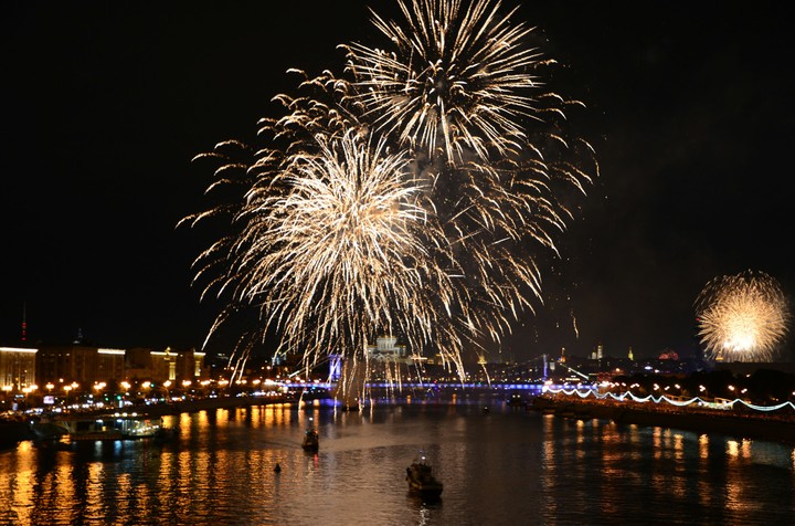Fireworks in Moscow