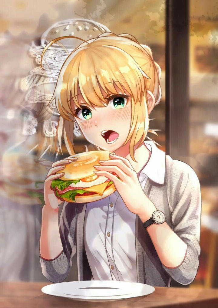 햄버거소녀!!