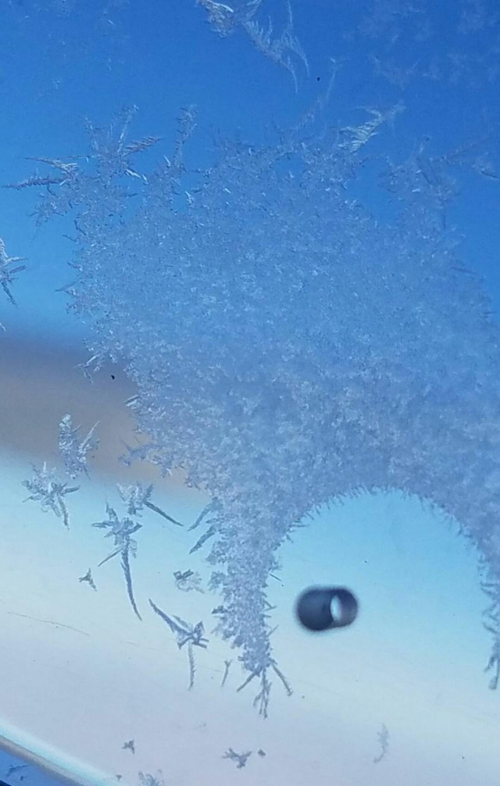Snowflake on my window.