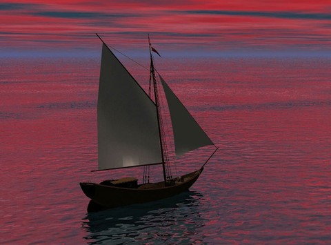 обои lugger, schooner