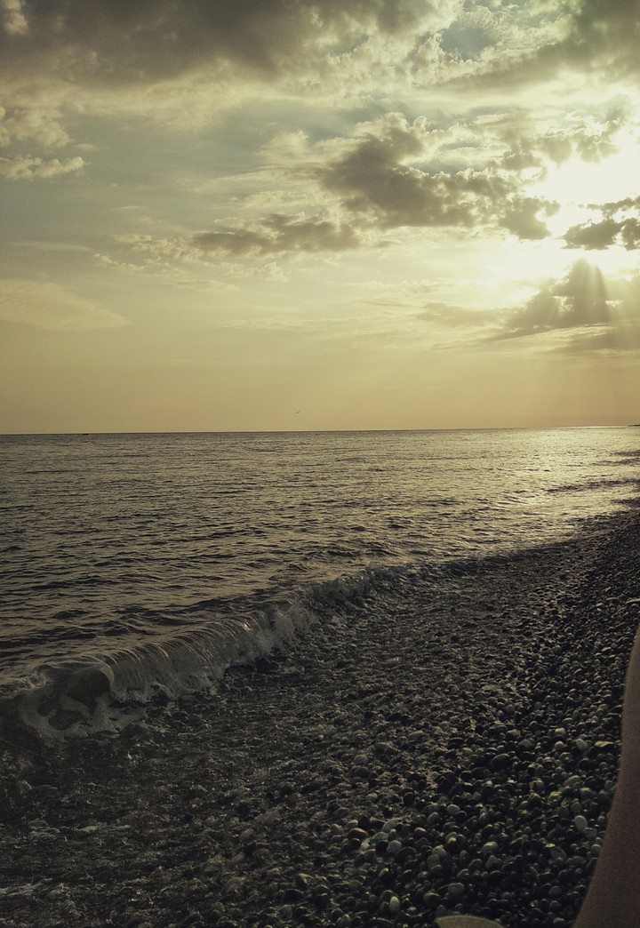 Sea at sunset