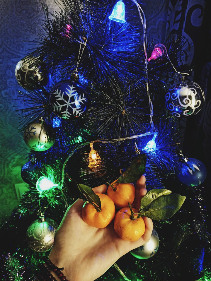tangerines, new year