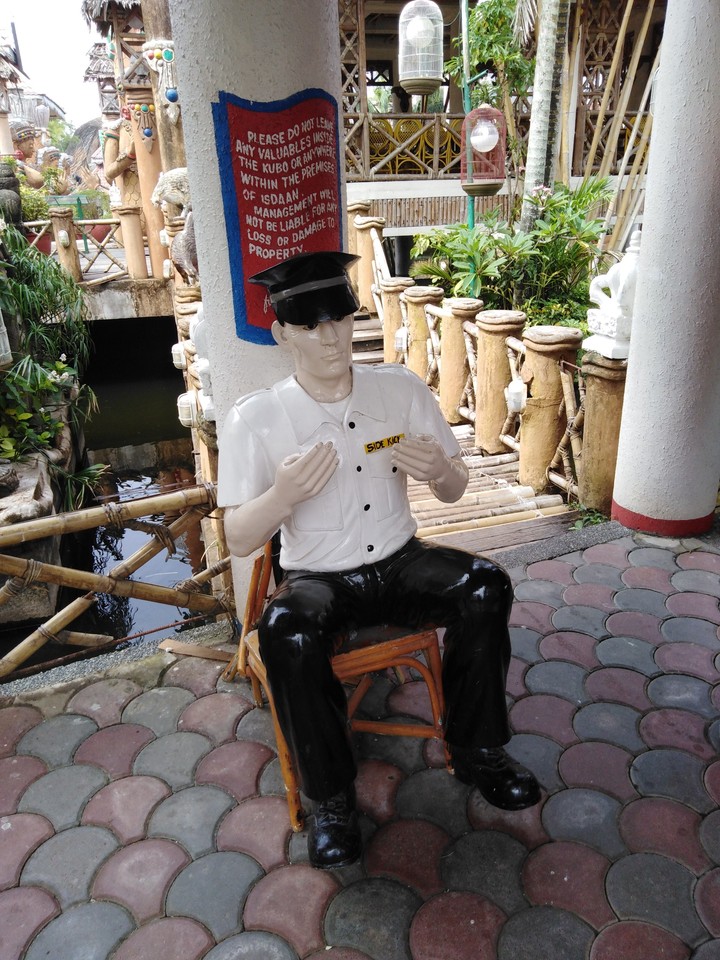 Waiting at the entrance