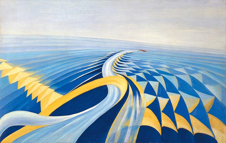 "Speeding Motorboat" Benetta Cappa Marinetti 1924