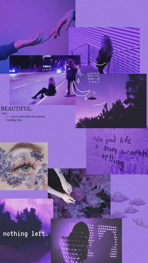 poster, violet वॉलपेपर