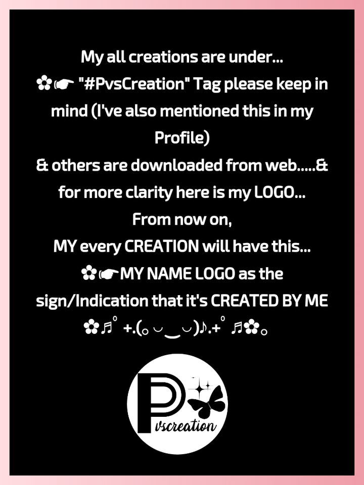 #PvsCreation :) DON'T REUPLOAD MY #PvsCreation....