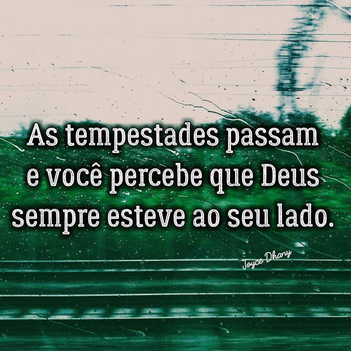 As tempestades passam