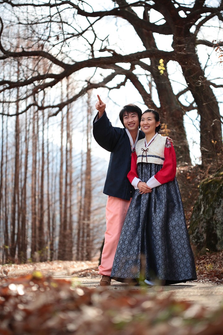 Couple in Korean Dress II
