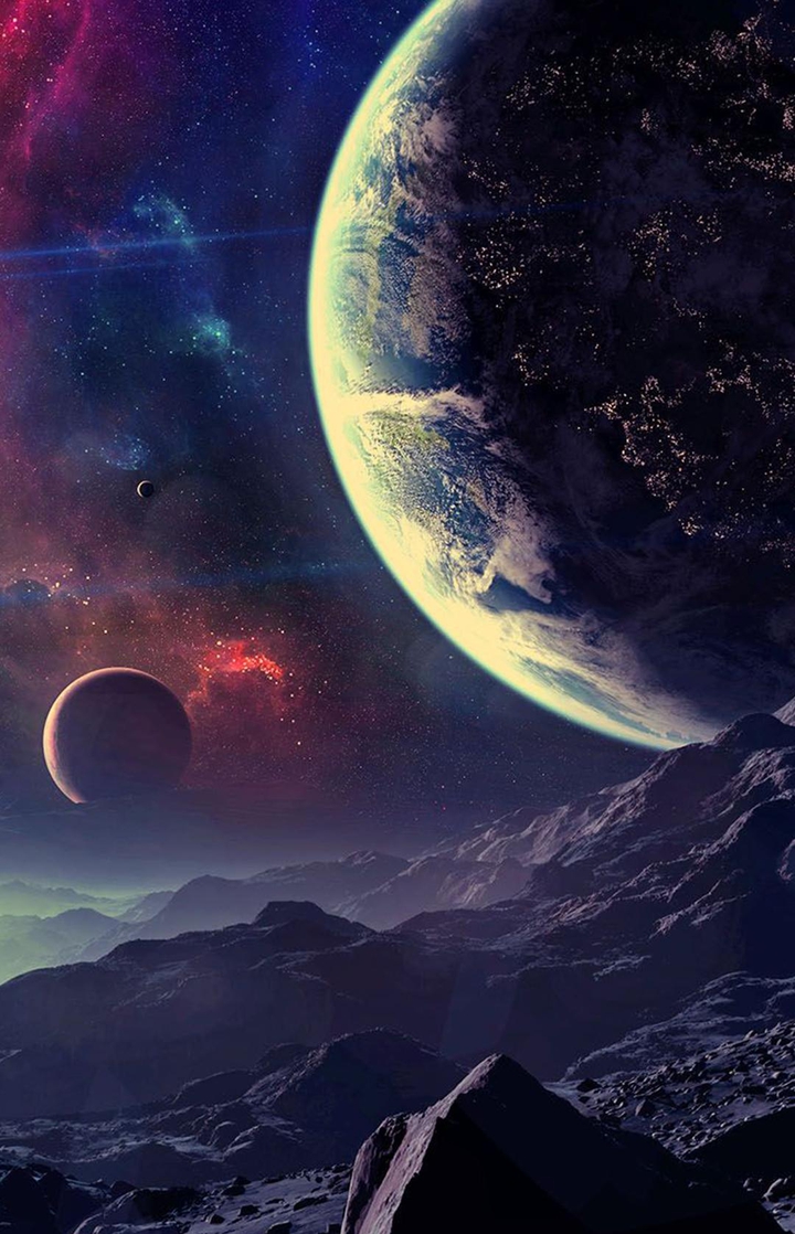 Earth from an outside perspective