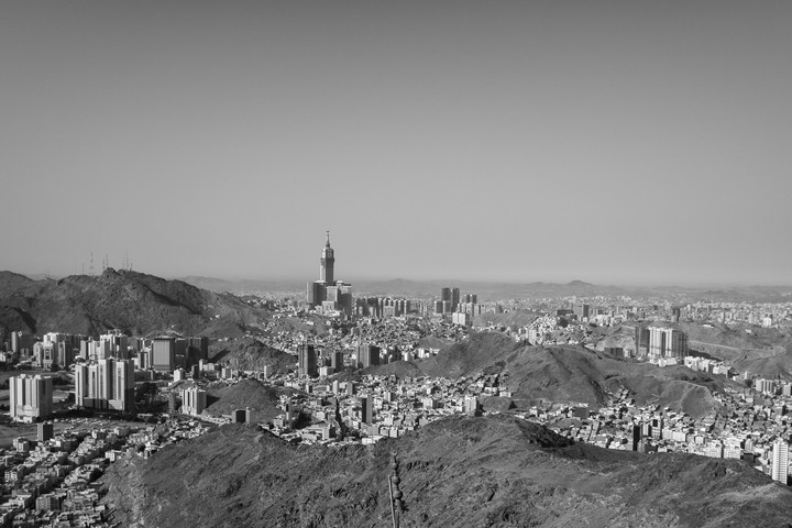 overlooking mecca