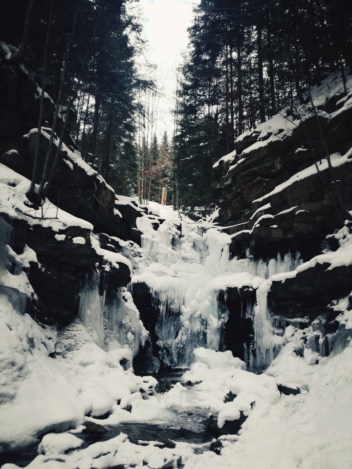 Ice waterfall