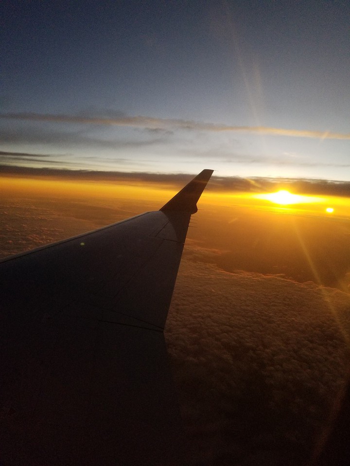 Sunrise at 32,000 feet