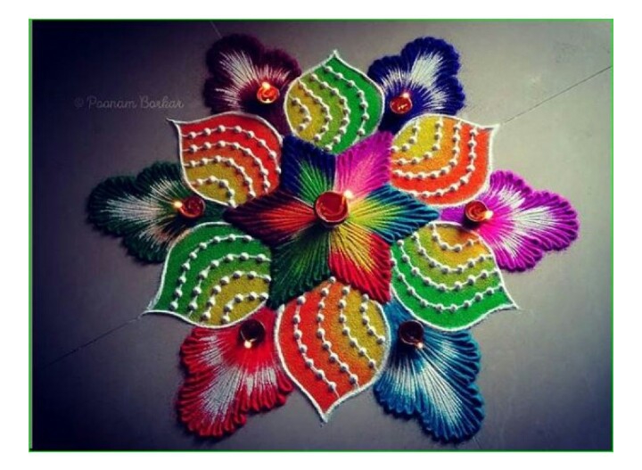 *Nice rangoli*