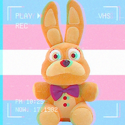 El peluche de spring Bonnie la mascota del icono