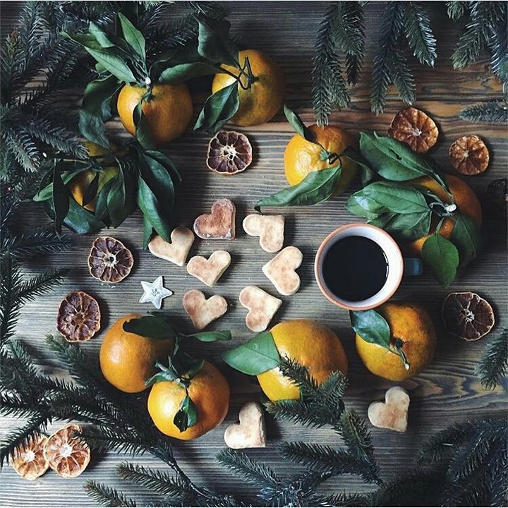 кава, любов, Різдво, зима, печеньки, дім, затишок, фрукти