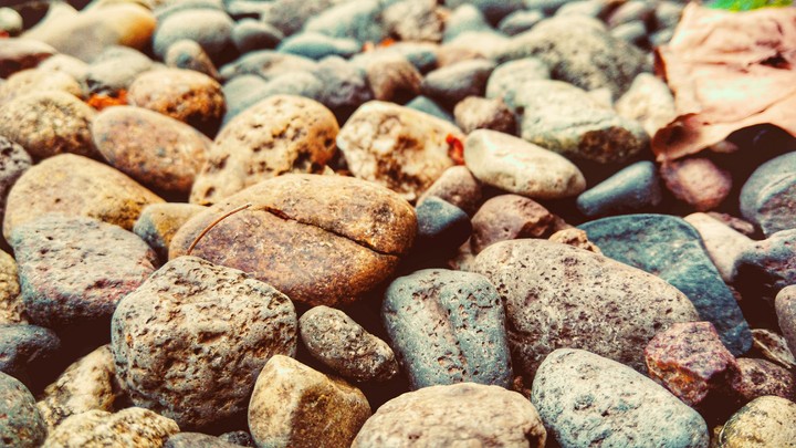 stones in the sand