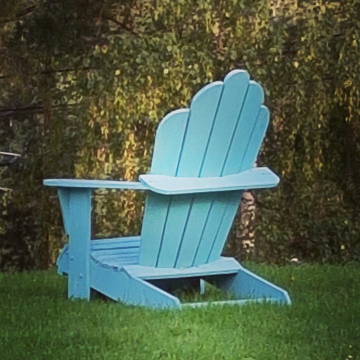 blue chair