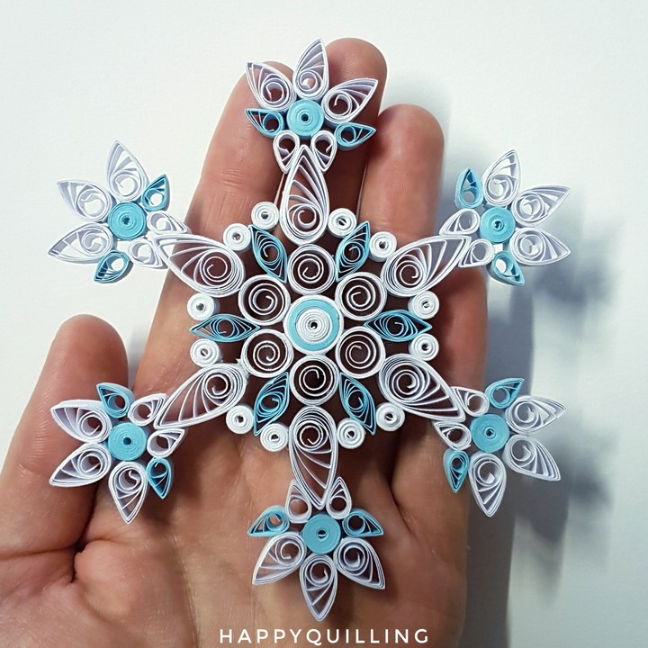 flocon de Noël Quilling