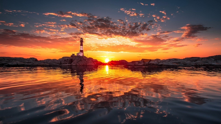 Sky - Lighthouse - Sunset - Sea