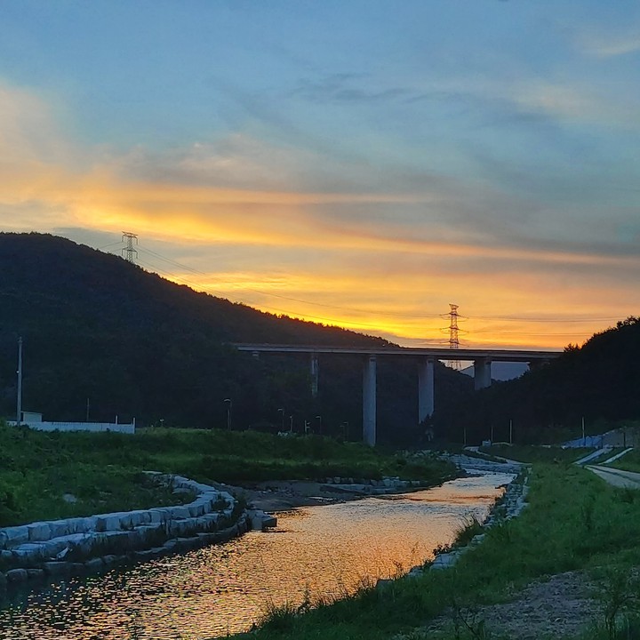 붉은 노을