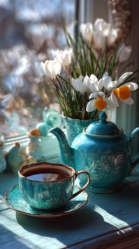 teapot, porcelain वॉलपेपर