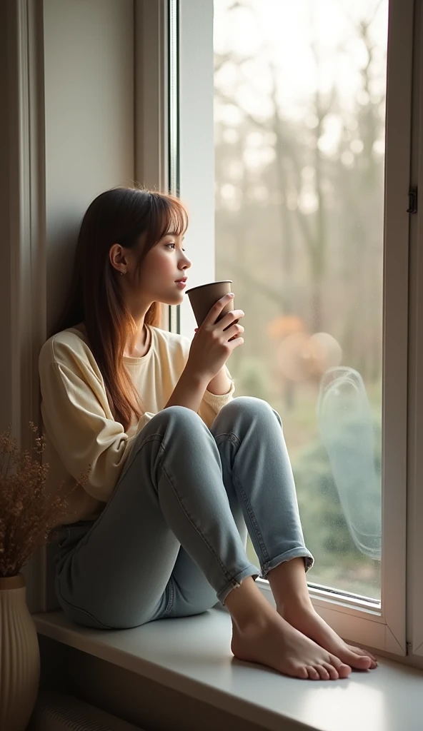 Coffee, barefoot Hintergrundbilder
