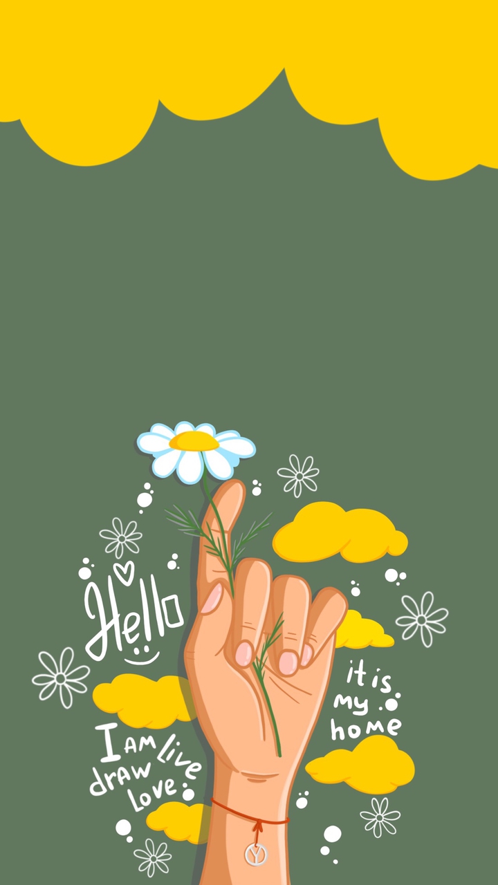Hand with flower