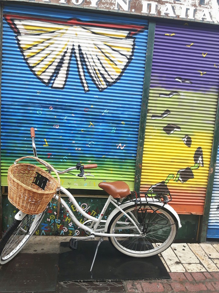 Vintage Bike Graffiti