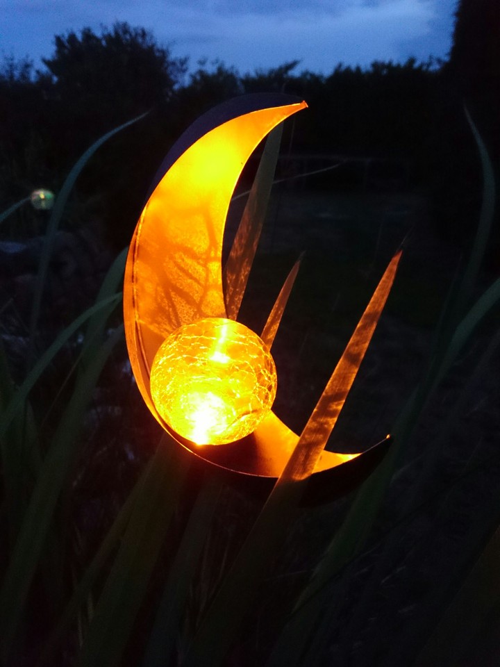 Gute Nacht, Good Night, Moon garden light