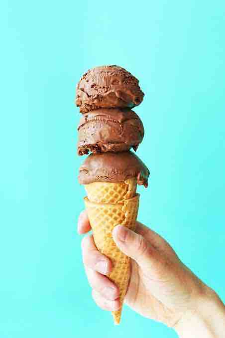 Three scoops.