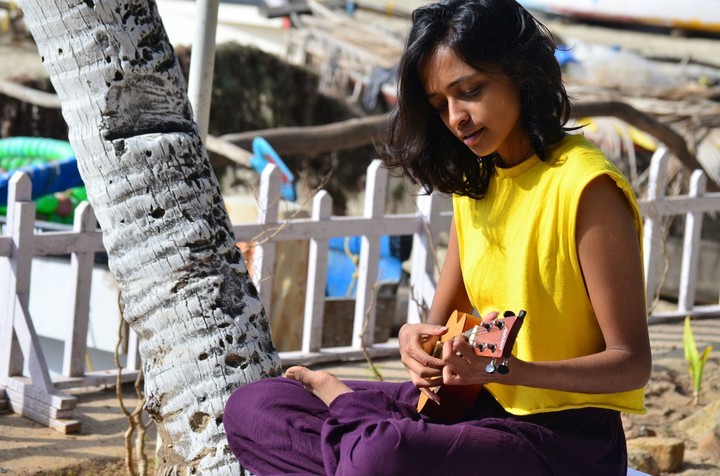 ukulele by the goa beach
