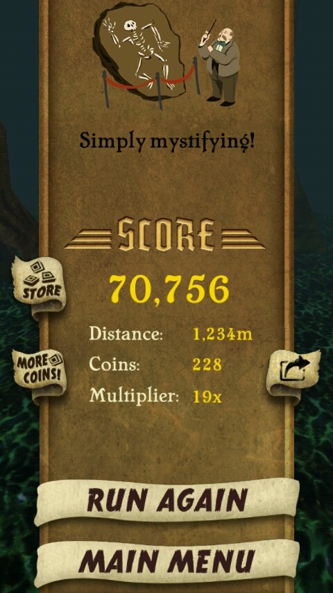 Highest score ever in Temple Run.