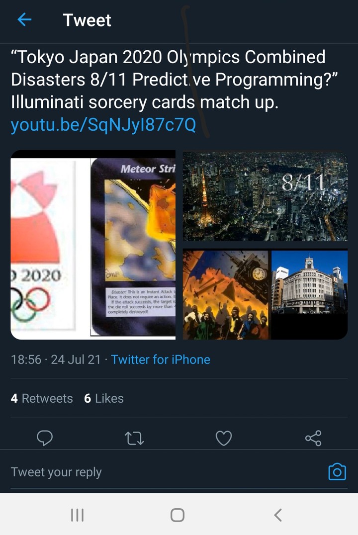 Tokyo olympics predictive programming 8/11 !!