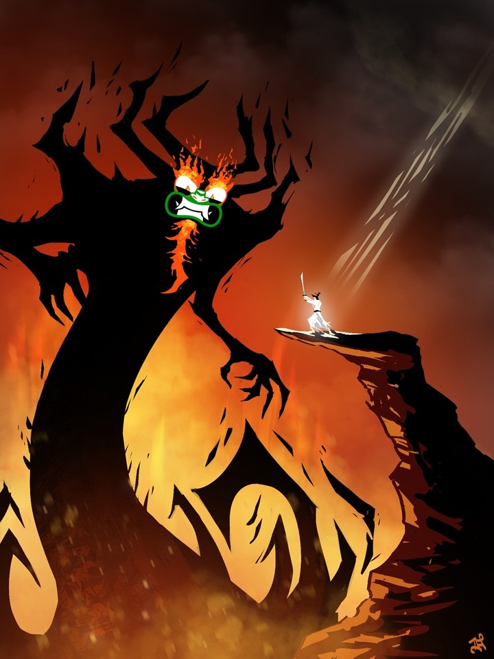Aku vs samurai Jack