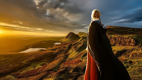looking out over the moors