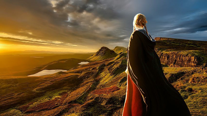 looking out over the moors