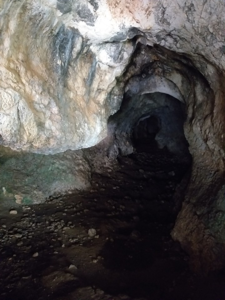 Inside the cave