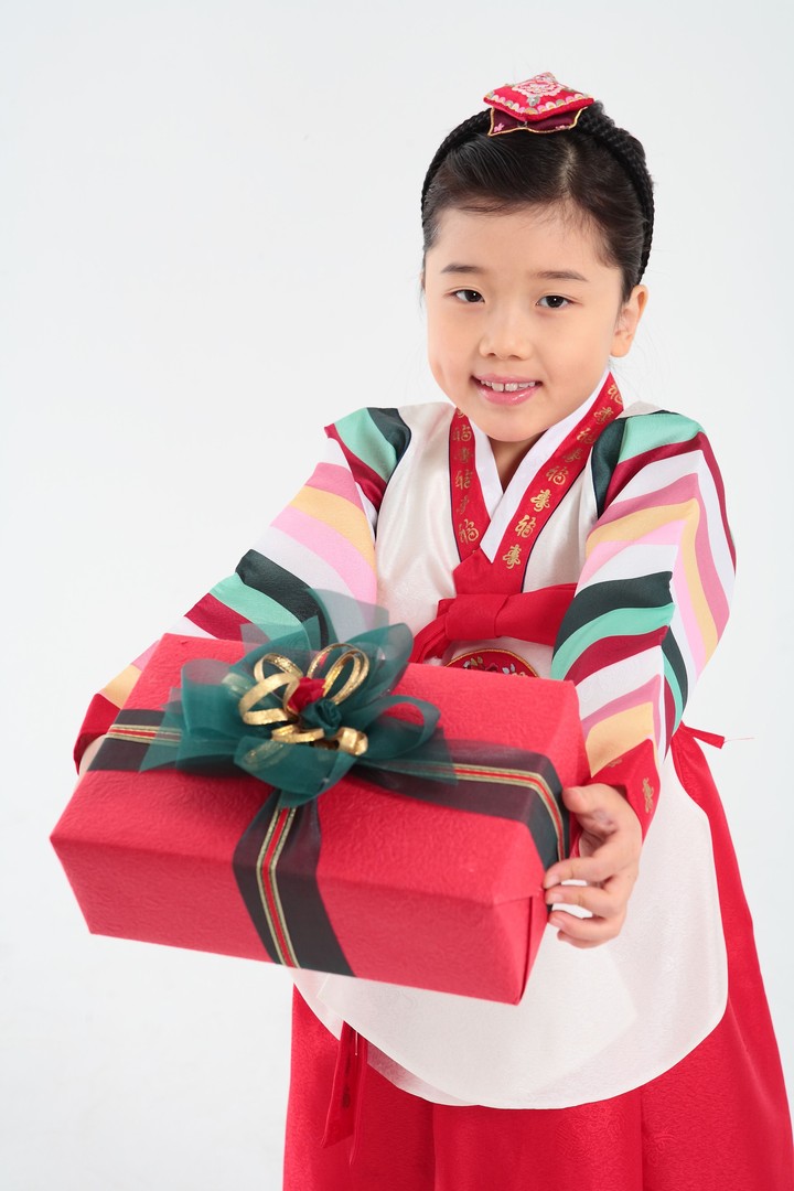 Family in Korean Dress
