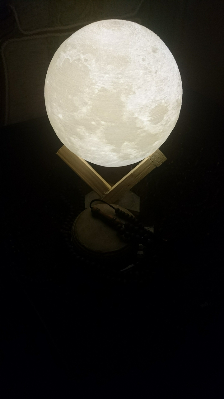 Moon and praying