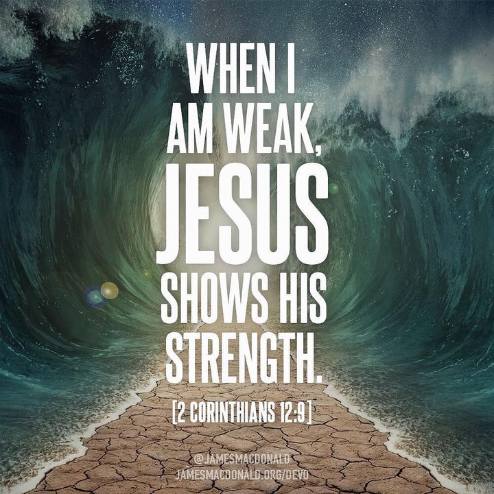 God is my strenght I only have to rely on Him