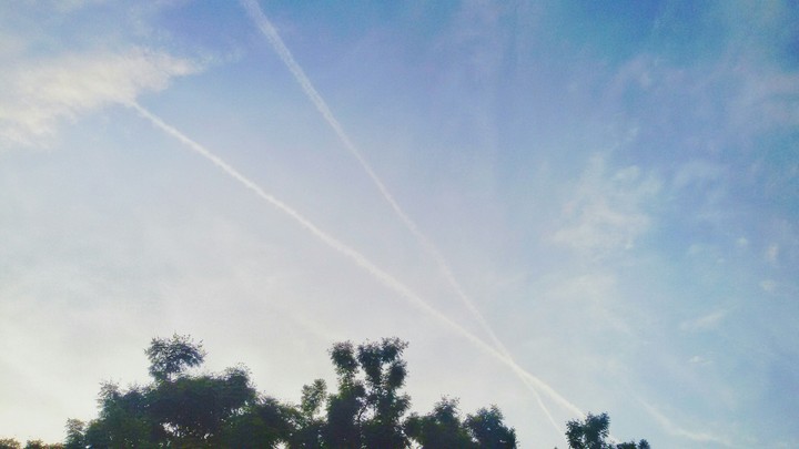 almost clear Sky in evening.