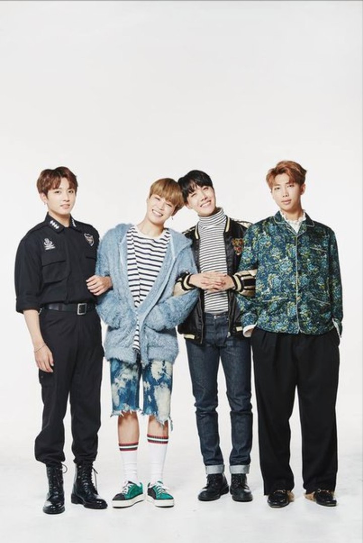 Jungkook, Jimin, J-Hope and Rap Monster