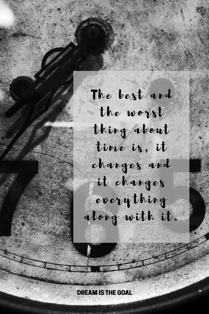 Time changes everything